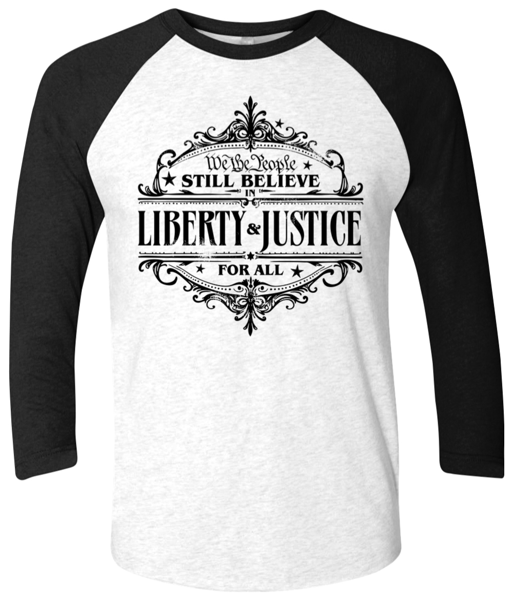 liberty and justice tshirt
