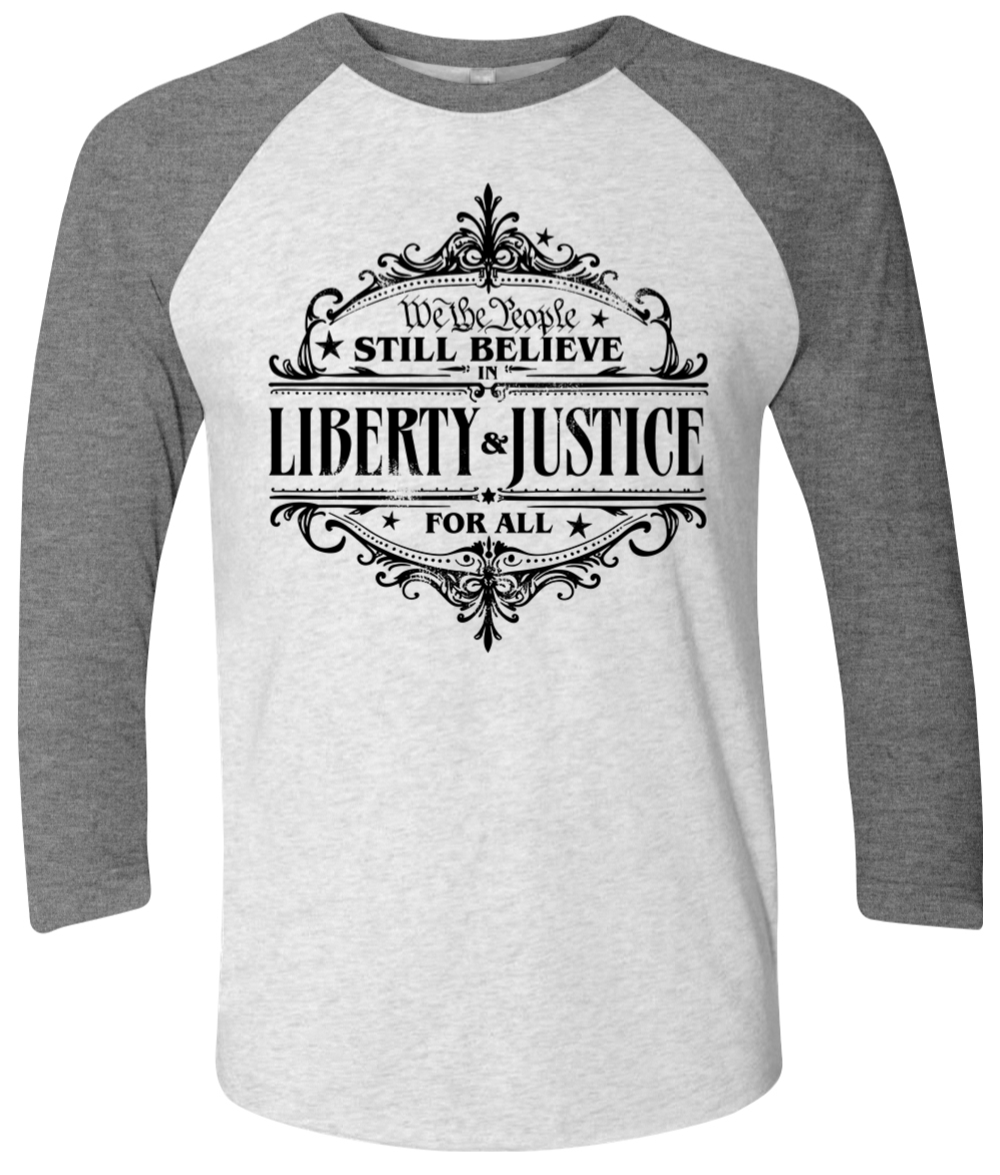 liberty and justice tshirt