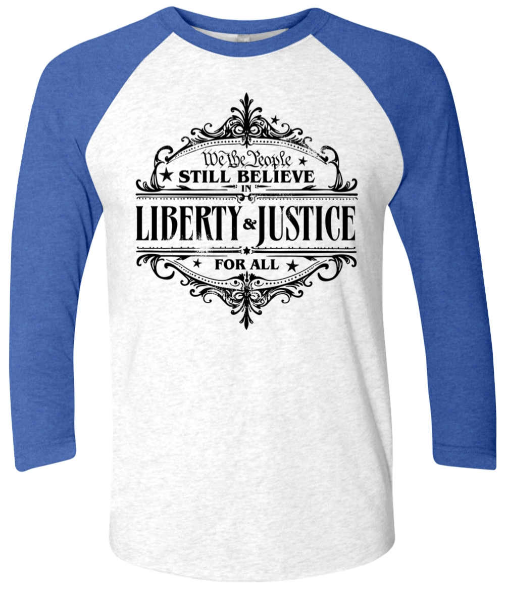 liberty and justice tshirt