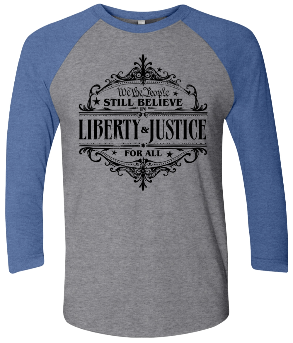 liberty and justice tshirt