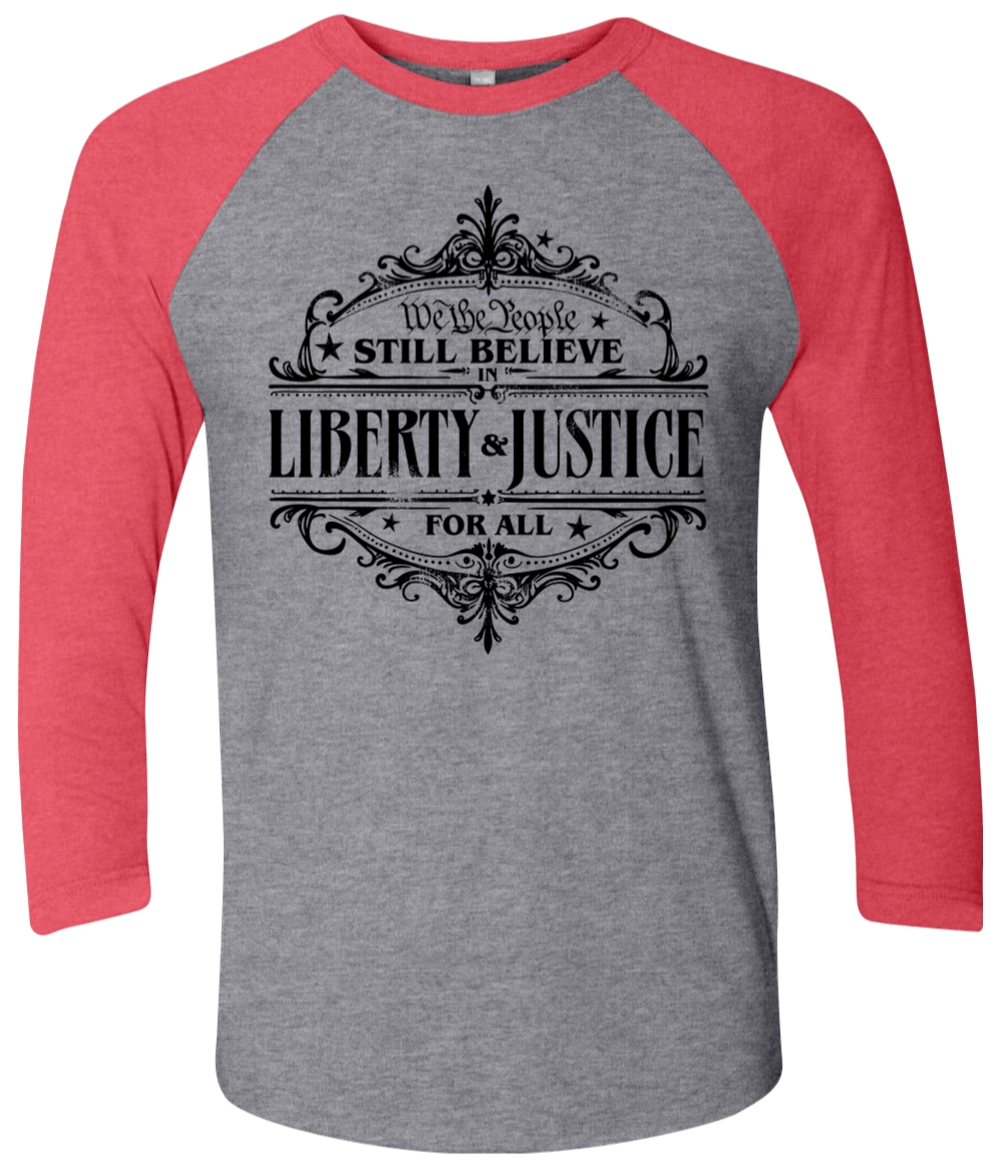 liberty and justice tshirt