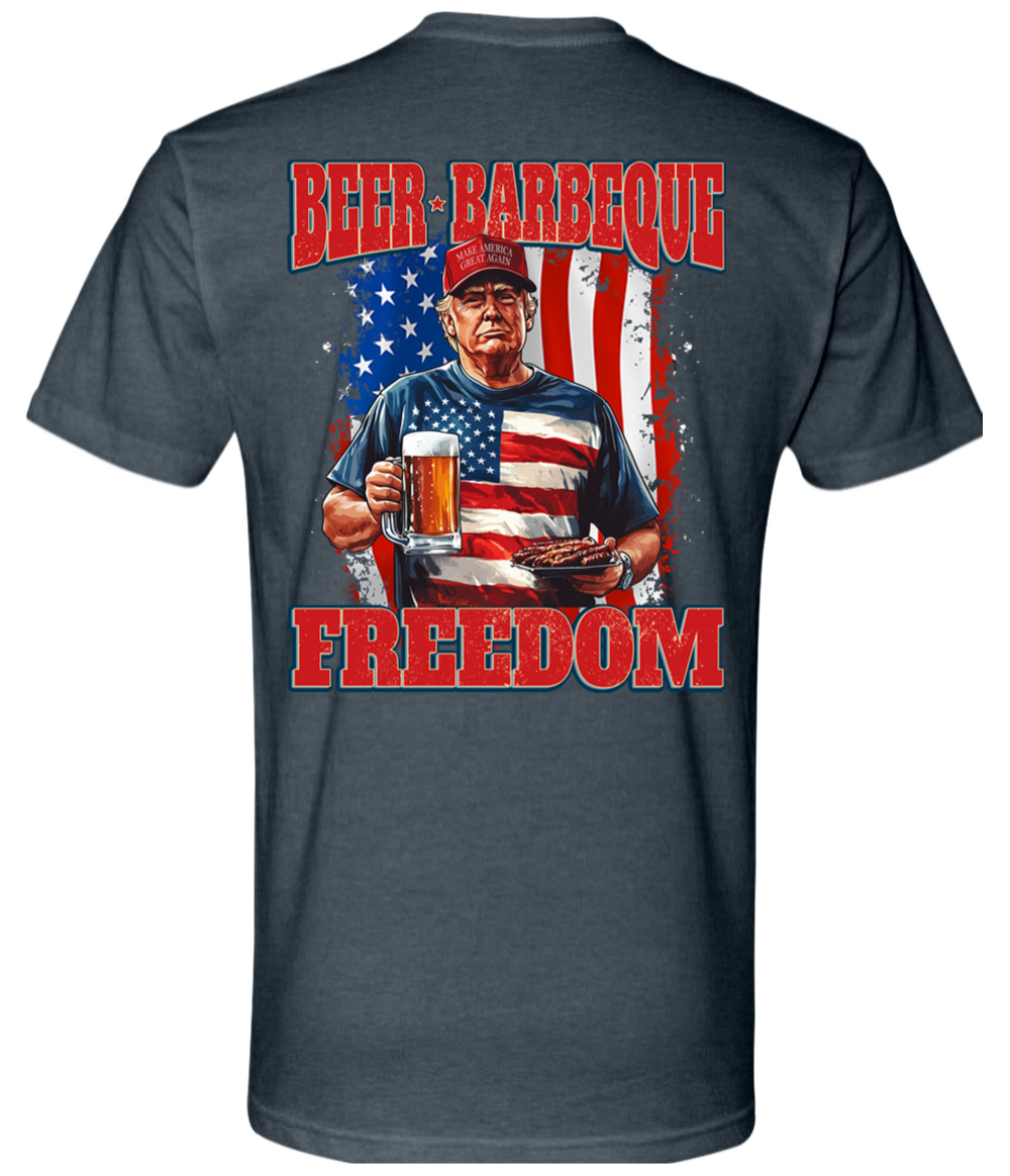 trump beer BBQ t-shirt