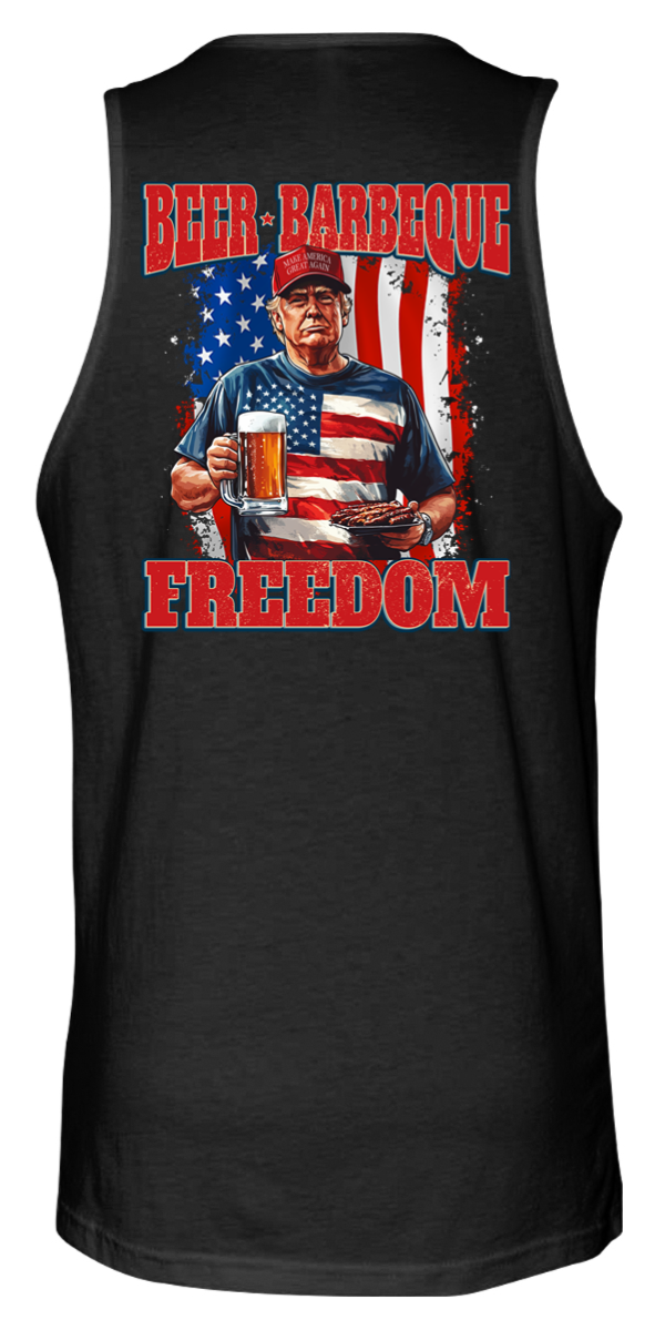 trump beer tank top