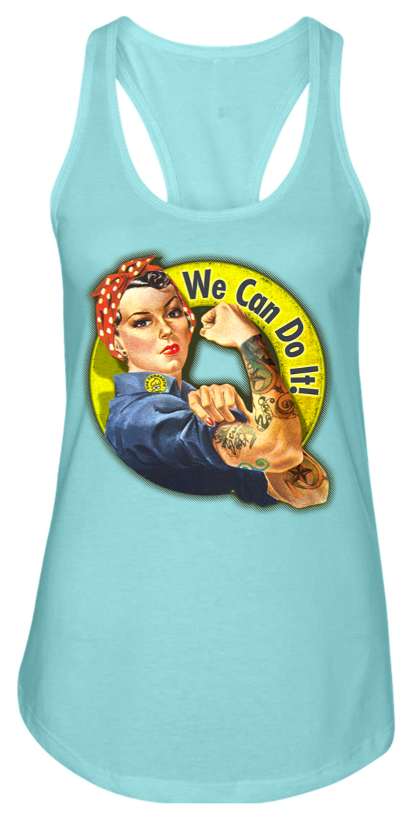 rosie riveter tank top