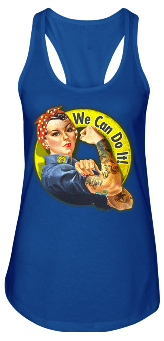 rosie riveter tank top