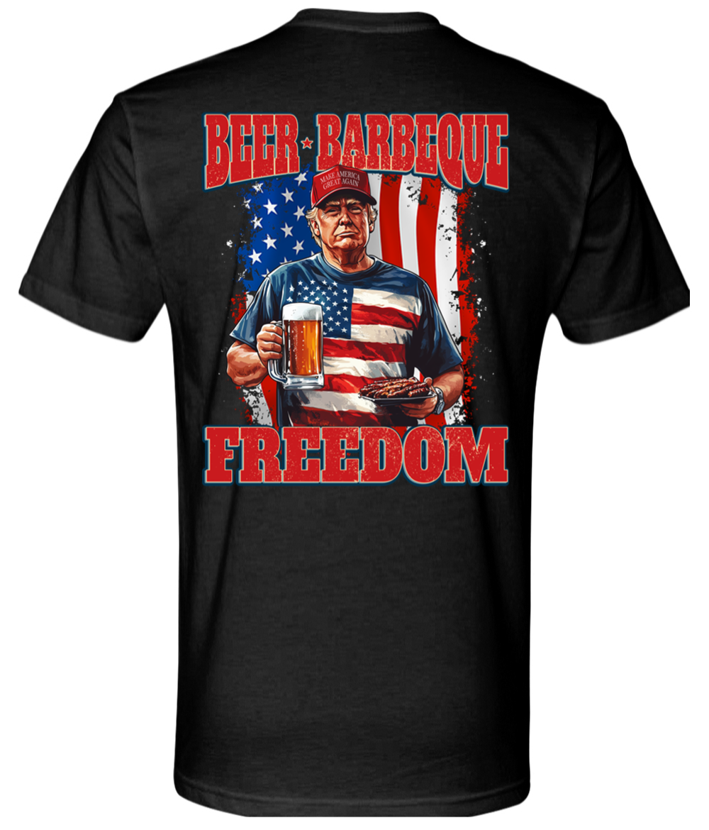 beer bbq trump shirt