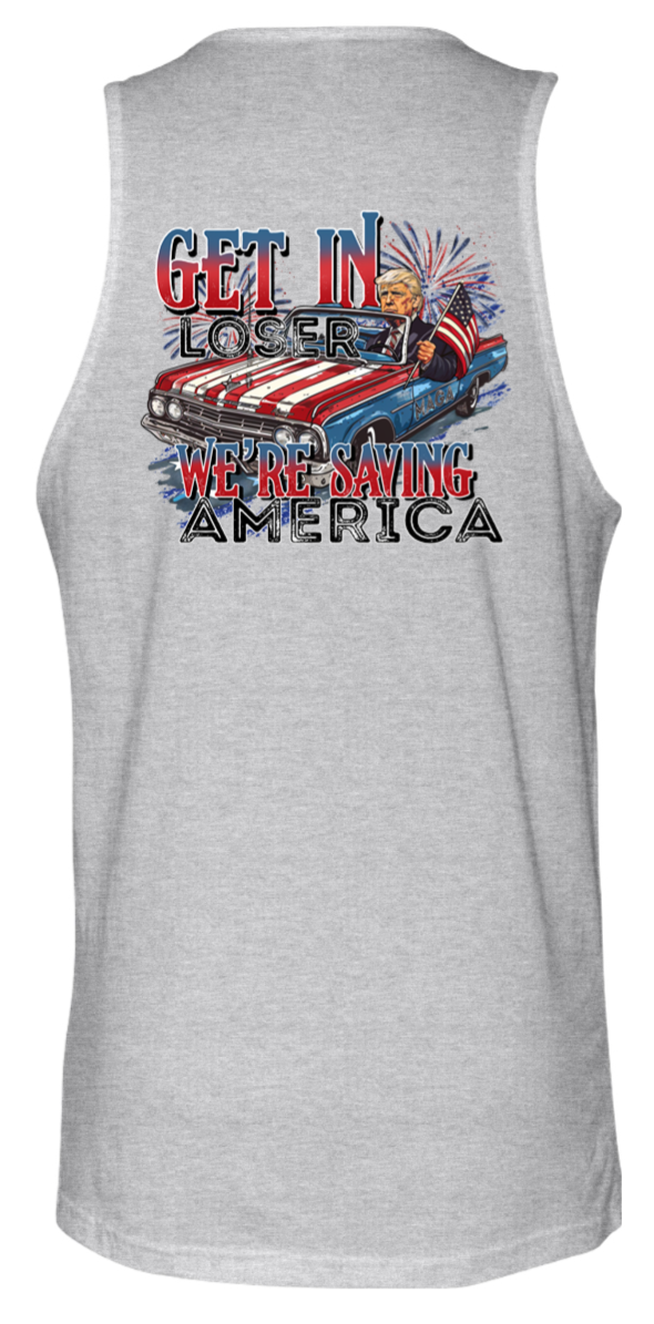 get in loser trump tank top