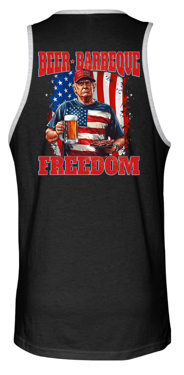 trump bbq tank top