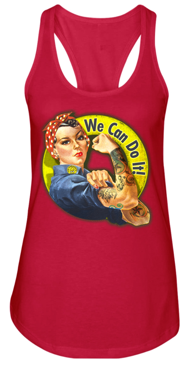 rosie riveter tank top