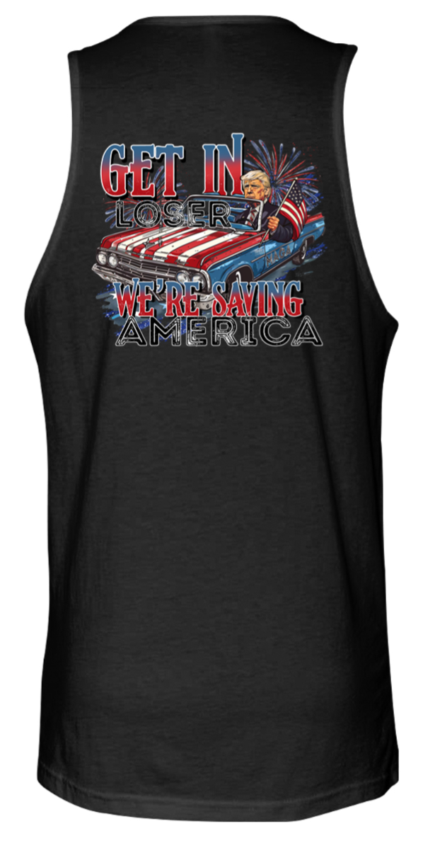 get in loser trump tank top