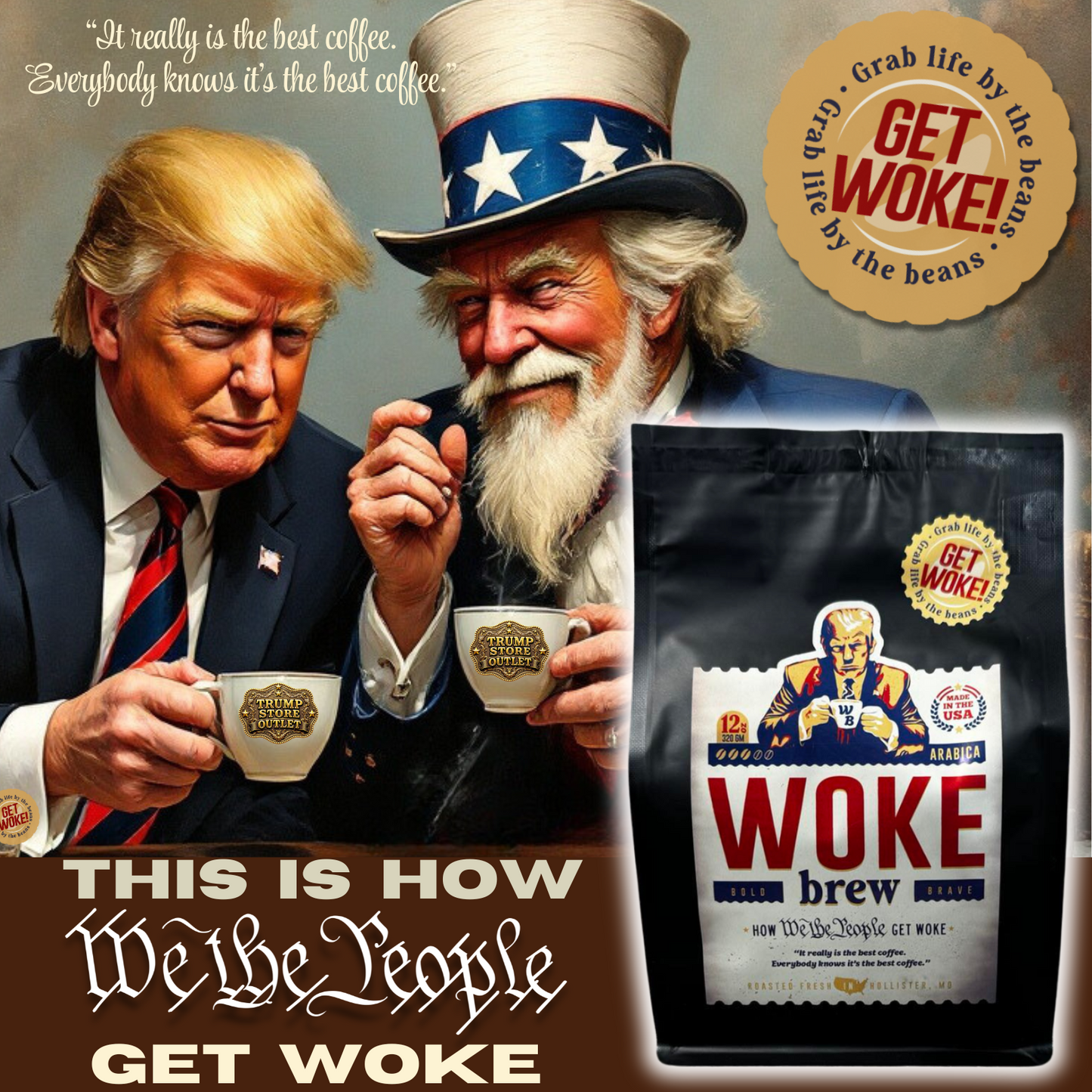 WOKE BREW Trump Coffee
