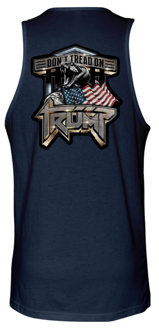 don't tread on trump tank top