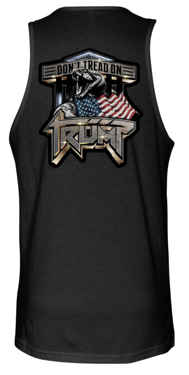 don't tread on trump tank top